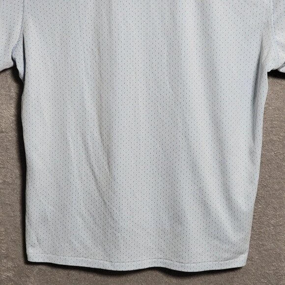 G FORE Polo Shirt Mens XL Light Blue Micro Dot Golf Performance Stretch Preppy - Picture 6 of 12